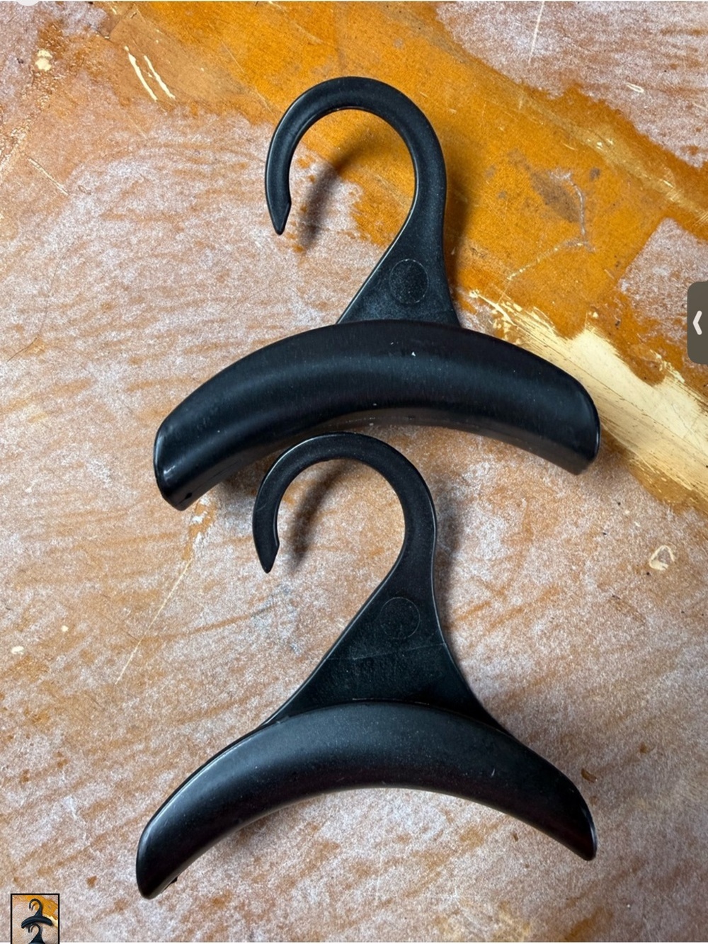 Black Plastic Coat Hanger Hooks - Versatile Home Accents